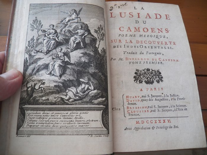 Camoens  / Duperron de Castera / Bonnart - La Lusiade du Camoens - 1735