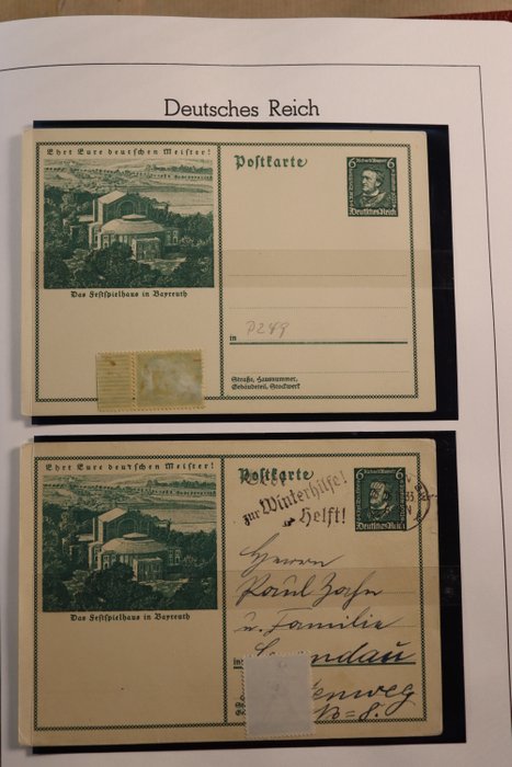 Tyskland 1933/1945 - Avanceret samling i gammelt Leuchtturm preprint album