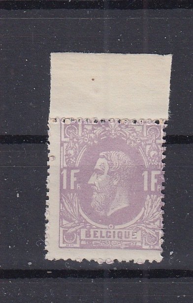 Belgien 1869 - LEOPOLD II - OBP = 36 met bladboord ( prachtige gom)