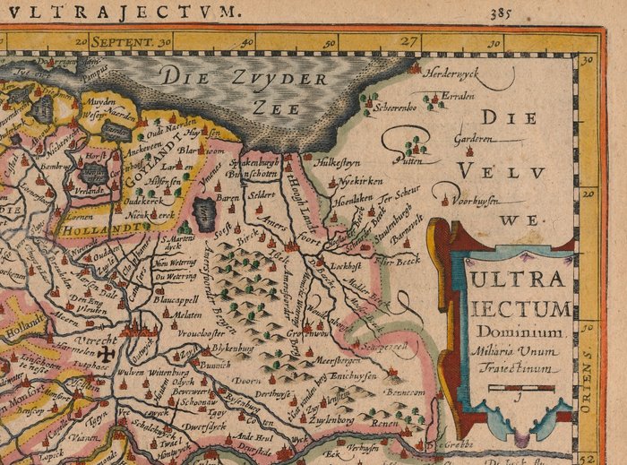 Holland - Utrecht; Petrus Kaerius / J.E. Cloppenburgh - Ultraiectum Dominium - 1632