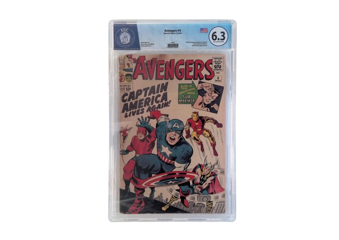 Avengers #4 - EGC graded 6.3 - 1 Graded comic - 1964