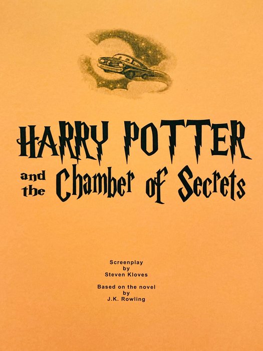 Harry Potter and the Chamber of Secrets - Original Script from the Production Company  - Final Revision - May 14th, 2022