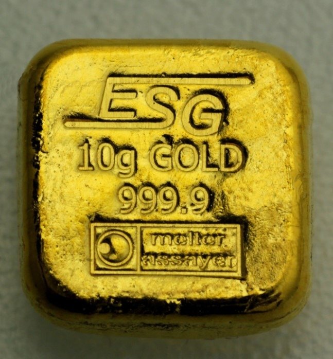 10 gram - Guld 999 - Agosi, Germany, ESG