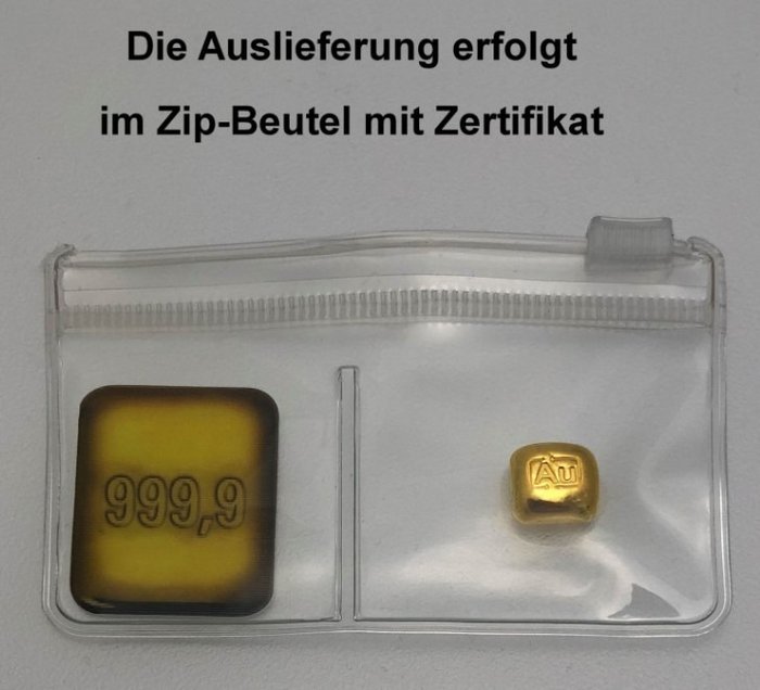 10 gram - Guld 999 - Agosi, Germany, ESG