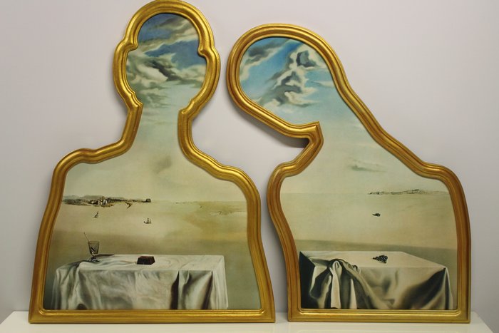 Salvador Dali (1904-1989) - Couple aux têtes pleines de nuages