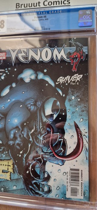 Venom #4 Venom Shiver part 4 - Sam Keith Cover - CGC Graded 9.8 - White Pages - 1 Graded comic - Første udgave - 2003