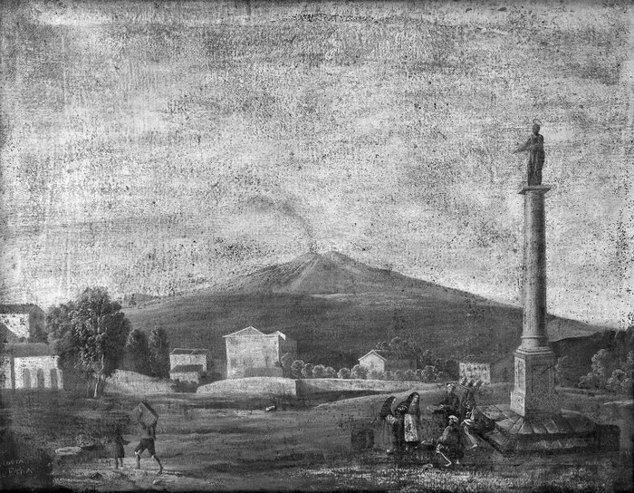 Scuola Siciliana (XVIII-XIX) - Veduta dell’Etna