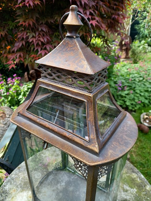 "Large Candle Lantern" 64 cm - Lanterne - Glas Metal