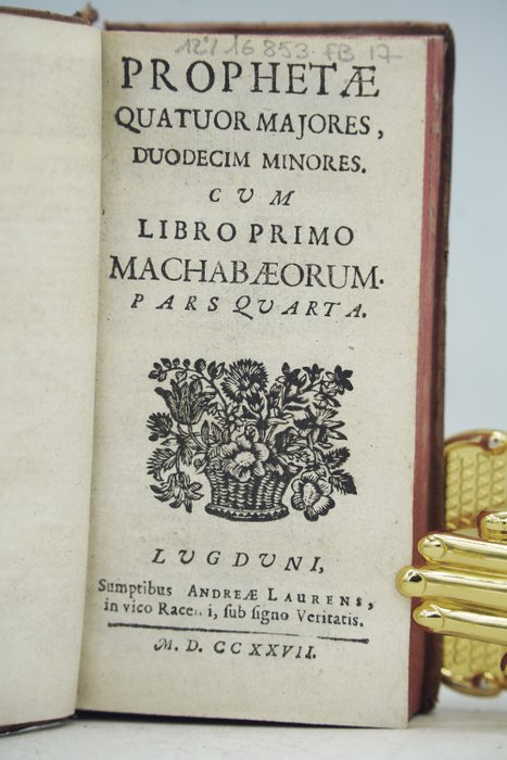 Prophetae quator majores duodecim minores - 1727