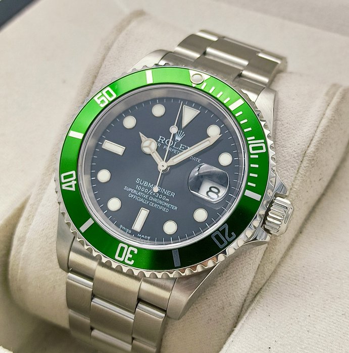 Rolex - Submariner Date Anniversary Green 'Kermit' - 16610T - Mænd - 2004