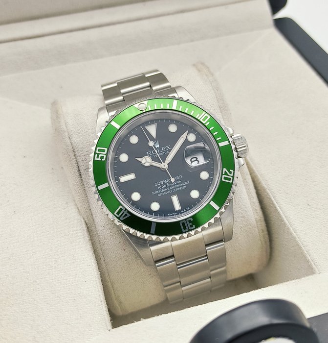 Rolex - Submariner Date Anniversary Green 'Kermit' - 16610T - Mænd - 2004