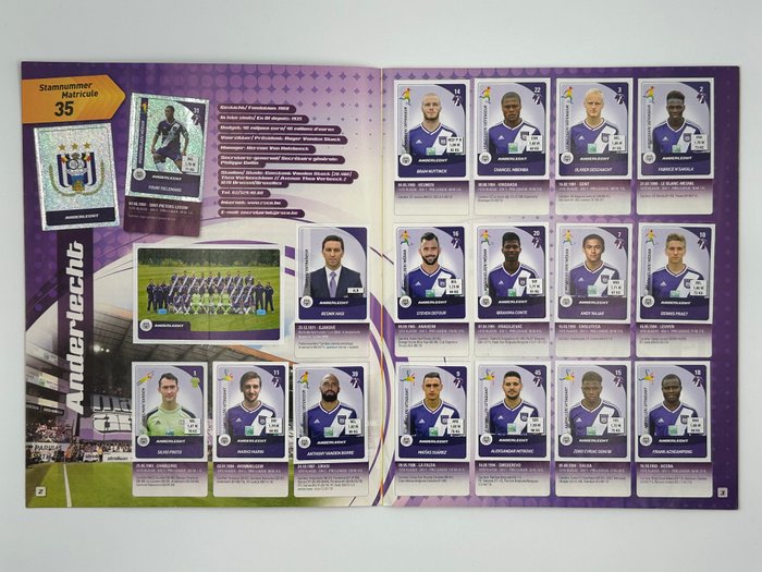 Panini - Pro League 2015 Belgium - 1 Complete Album