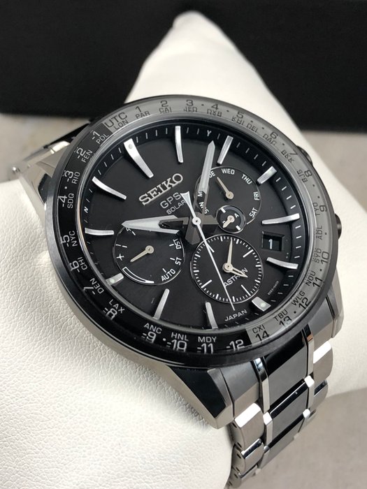 Seiko - Astron GPS Solar Chronograph - Ingen mindstepris - SBXC011 - Mænd - 2011-nu