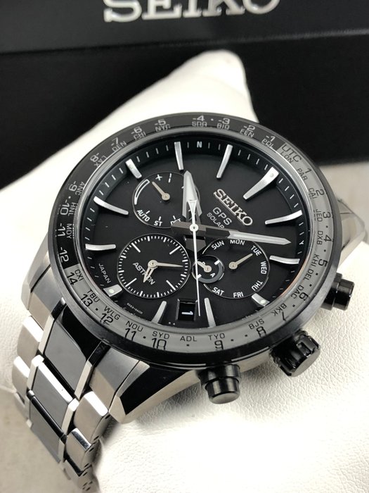 Seiko - Astron GPS Solar Chronograph - Ingen mindstepris - SBXC011 - Mænd - 2011-nu