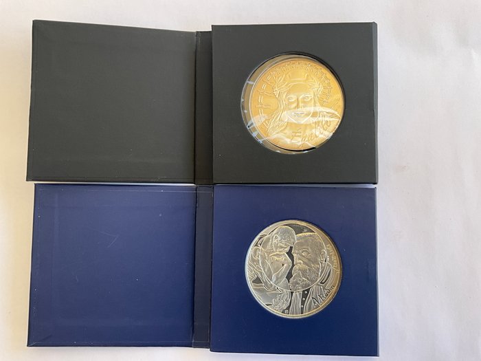 Frankrig. 100 Euro 2017/2018 "Auguste Rodin "Marianne" (2 monnaies)