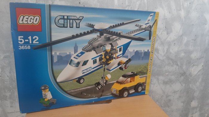 Lego - City - 3658 - Police Helicopter - 2010-2020 - Danmark