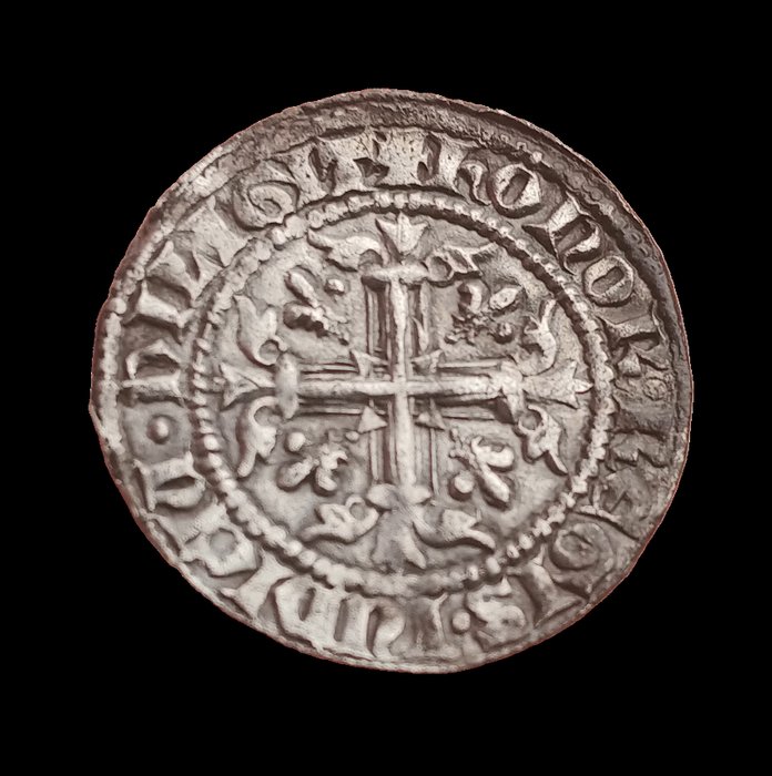 Italien, Kongeriget Napoli Roberto D'Angiò (1309-1343). Gigliato