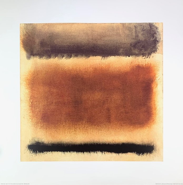 Artist  Mark Rothko (1903-1970), after - Untitled, 1958 - Artprint - 70 x 70 cm