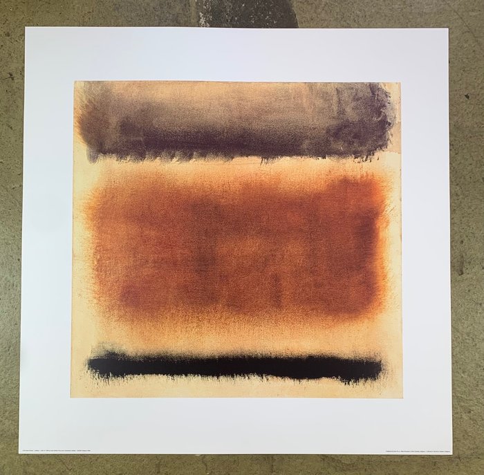 Artist  Mark Rothko (1903-1970), after - Untitled, 1958 - Artprint - 70 x 70 cm