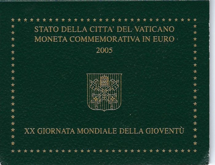 Vatikanstaten 2 Euro 2005 "Giornata mondiale della Gioventù"  (Ingen mindstepris)