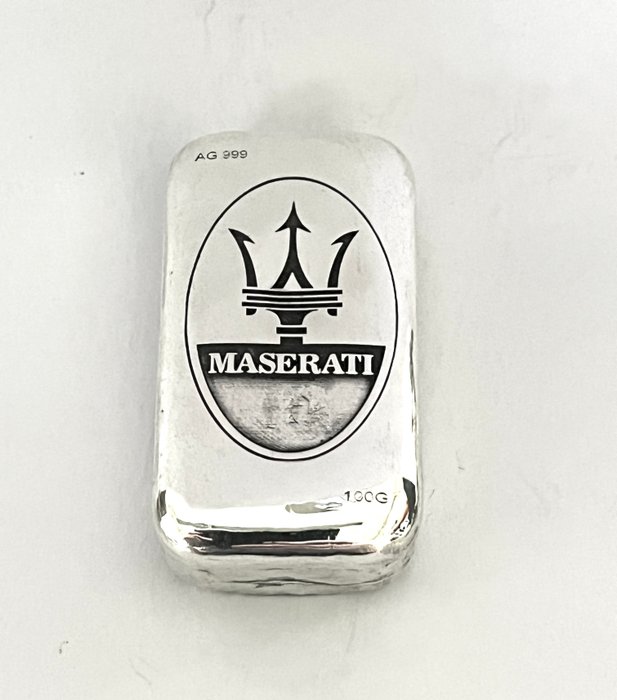 100 gram - Sølv 999 - -No Reserve- Maserati  (Ingen mindstepris)