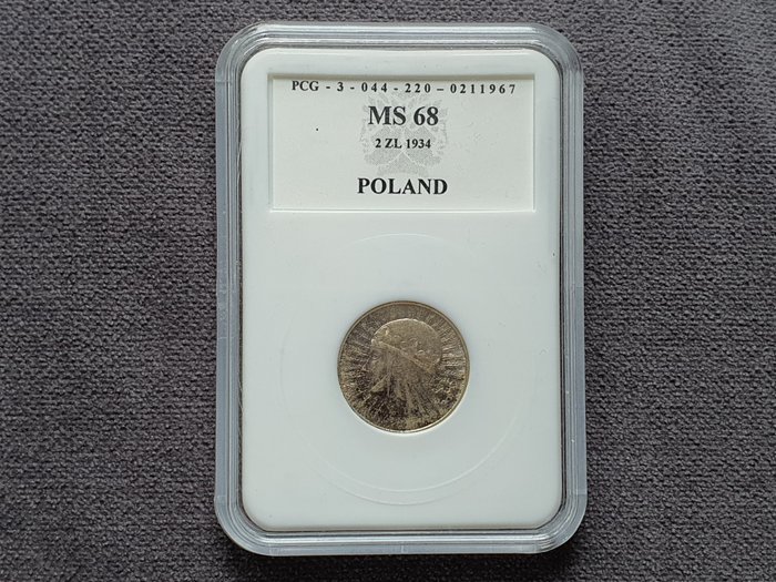 Polen. 2 Zlote 1934 Głowa Kobiety  (Ingen mindstepris)