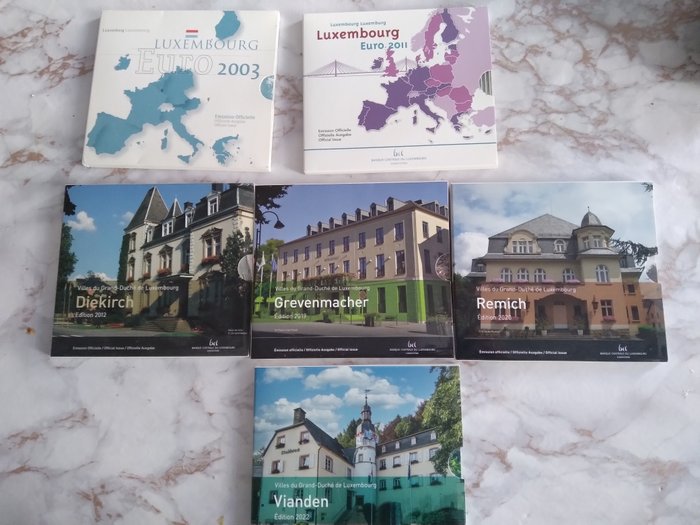 Luxembourg. Year Set (FDC) 2003/2022 (6 sets)  (Ingen mindstepris)