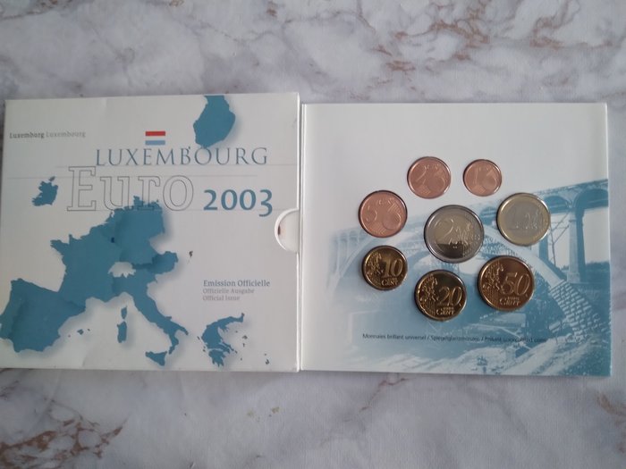 Luxembourg. Year Set (FDC) 2003/2022 (6 sets)  (Ingen mindstepris)