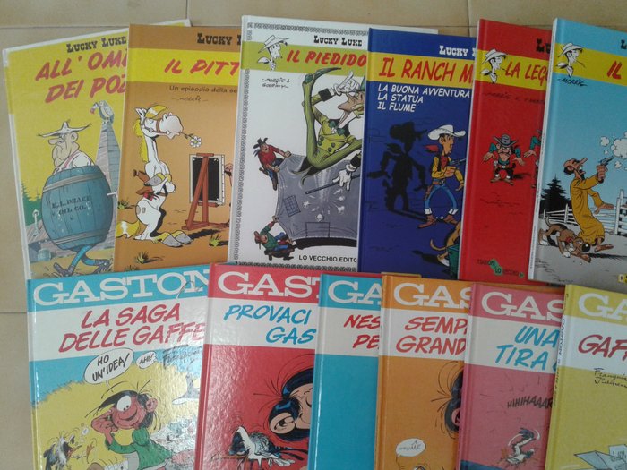 Lucky Luke, Gaston Lagaffe - cartonati vari - 14 Comic