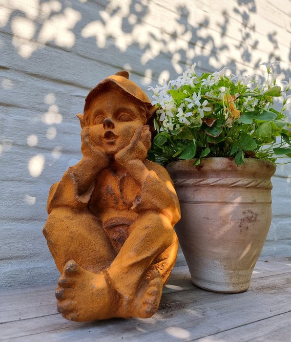 Statuette - Large garden gnome - Jern