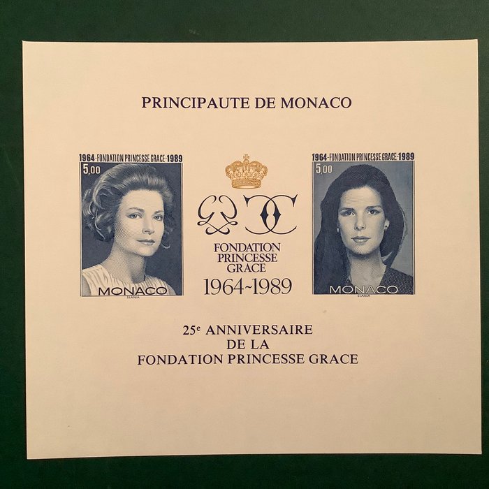 Monaco  - Uperforeret blok af fondation prinsesser Grace - Yvert bloc 48a