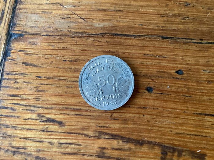 Frankrig. 50 Centimes 1943  (Ingen mindstepris)