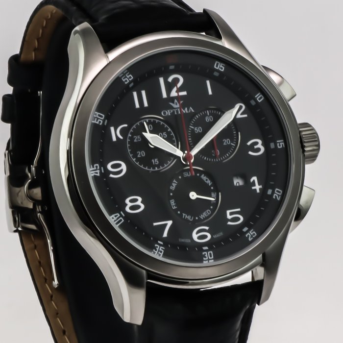 Optima - Swiss Chronograph - OSC376-SL-3 - Ingen mindstepris - Mænd - 2011-nu