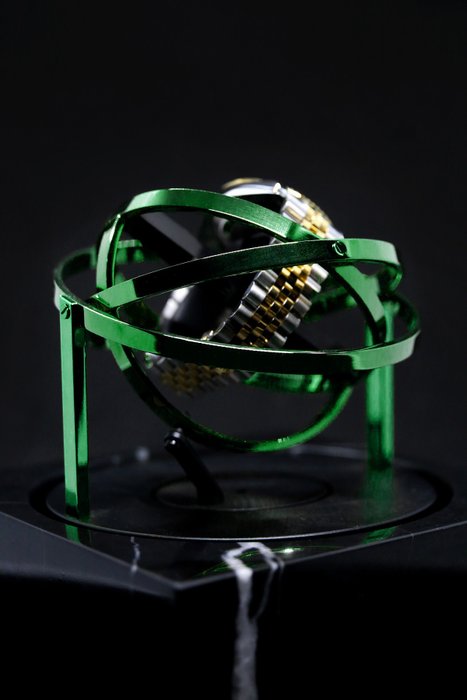 The Voyager I - Marble Watch Winder - Limited Edition xxx/287 - Green/Black - Elbrus Horology