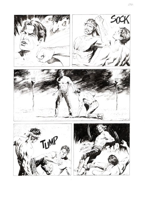 Valdambrini, Fabio - 4 Original page - Tex Willer #39 - "El Cangrejo" - 2022