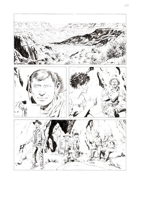 Valdambrini, Fabio - 4 Original page - Tex Willer #39 - "El Cangrejo" - 2022