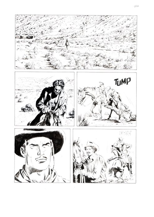 Valdambrini, Fabio - 4 Original page - Tex Willer #39 - "El Cangrejo" - 2022