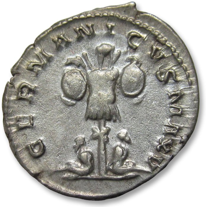 Romarriket. Gallienus (AD 253-268). Antoninianus Lugdunum (Lyon) mint 257-259 A.D. - GERMANICVS MAX V -