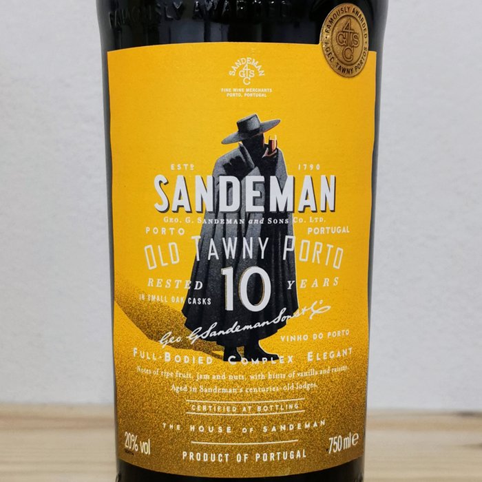 Sandeman - 10 years old Tawny -  Porto  - 6 Flasker (0,75 L)