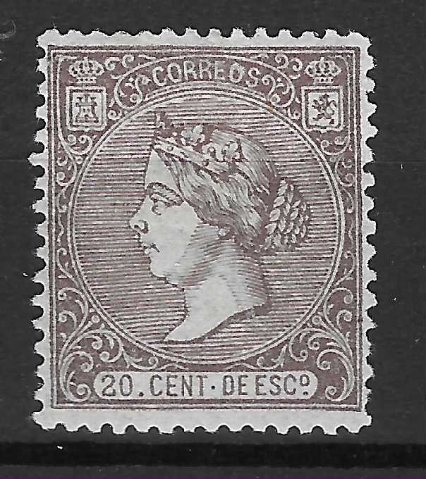 Spanien 1865 - Isabel II - Edifil 85a *