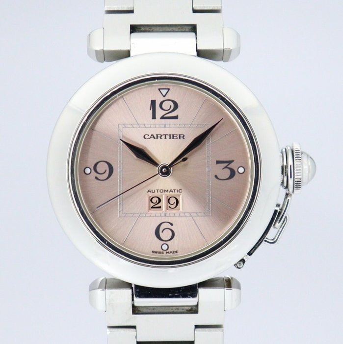 Cartier - Pasha Big Date - Ingen mindstepris - 2475/W31058M7 - Unisex - 2000-2010