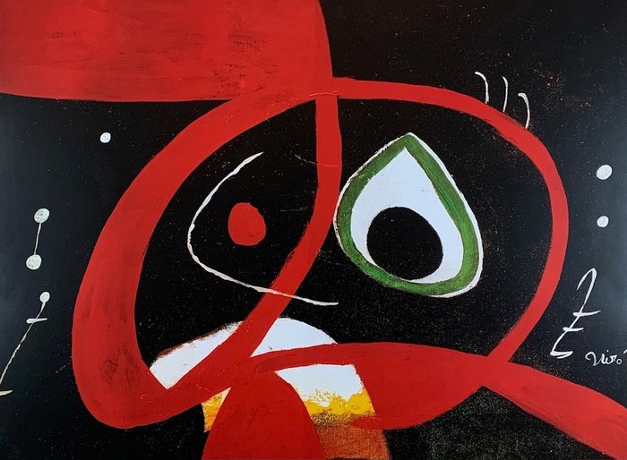 Joan Miro (1893-1983) - Head - Print - 60 x 80 cm