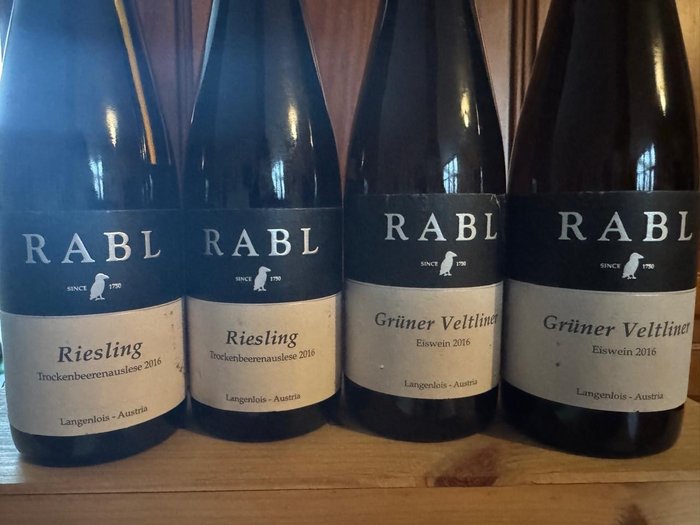 2016 Weingut Rabl: Gruner Veltliner Eiswein x2  Riesling Trockenbeerenauslese x2 - Niederösterreich - 4 Halve flasker (0,375 L)