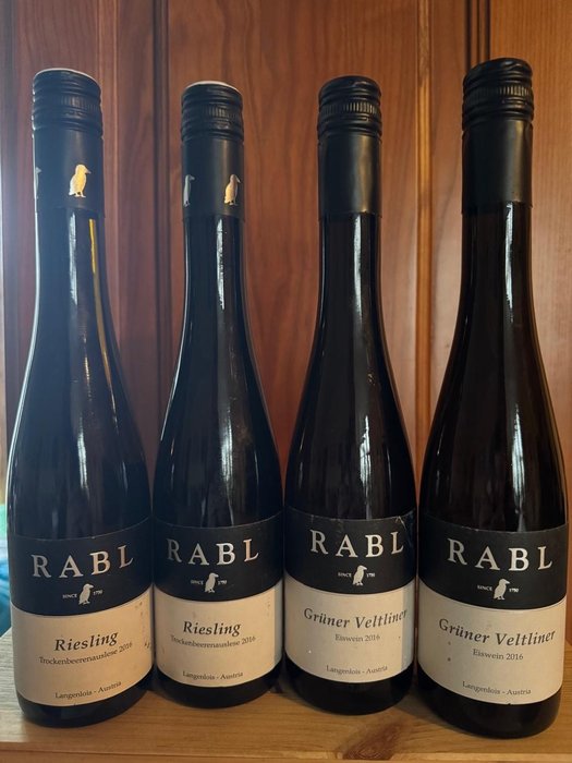 2016 Weingut Rabl: Gruner Veltliner Eiswein x2  Riesling Trockenbeerenauslese x2 - Niederösterreich - 4 Halve flasker (0,375 L)