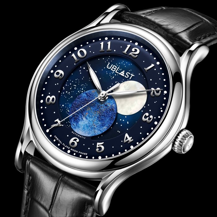 Ublast - Orbital Plane - Automatic Moon Phase - UBORPL42BU Ltd. Edition - Mænd - Ny