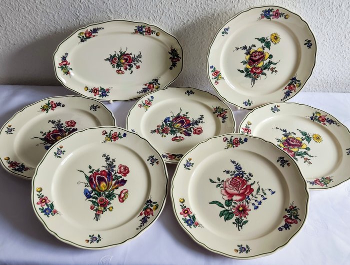 Villeroy  Boch -Alt Strassburg - - Essservice für 6 Personen - Tafelservice , Teller - Middagssæt (7) - Porcelæn