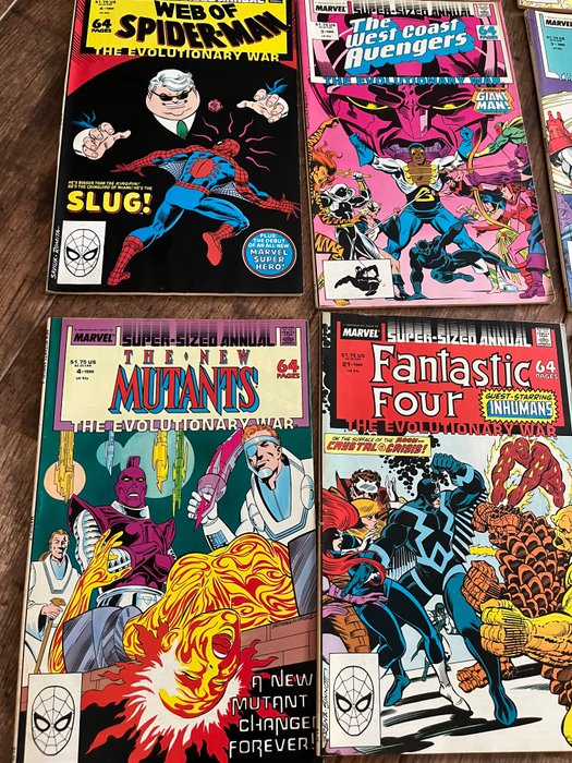 Spider-Man, The Silver Surfer, X-Men, ... - Super Sized Annuals - Complete series - 11 Comic collection - Første udgave - 1988