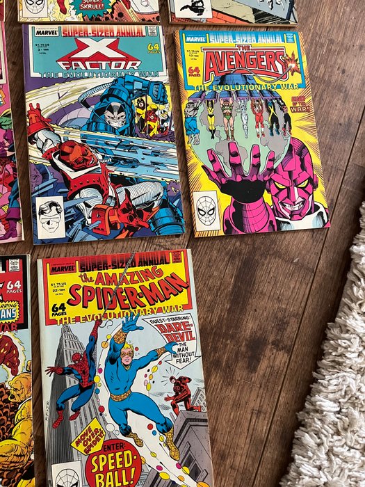 Spider-Man, The Silver Surfer, X-Men, ... - Super Sized Annuals - Complete series - 11 Comic collection - Første udgave - 1988