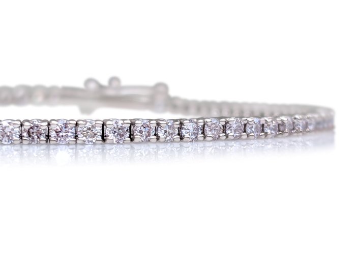 Ingen mindstepris - Armbånd - 14 karat Hvidguld -  2.75ct. tw. Lyserød Diamant (Naturfarvet) - Pink - GCI