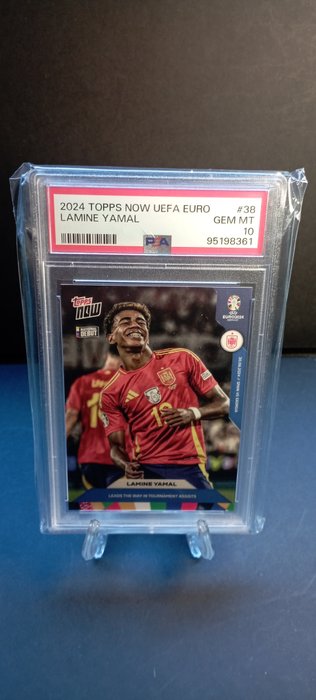 2024 Topps Now UEFA Euro Lamine Yamal #38 RC PSA 10 - 1 Graded card